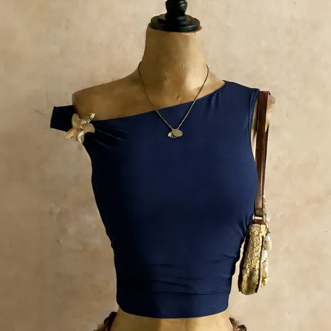 Donna Spalle Scoperte Corto Gilet Tinta Unita Vestibilità Aderente Casual Top Estate Moda Senza Maniche Streetwear Abbigliamento