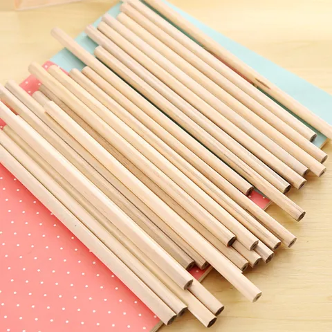 Wooden HB Pencils Natural Wood Hexagonal Sketching Drawing Pencils For Kids Students School Writing Stationery