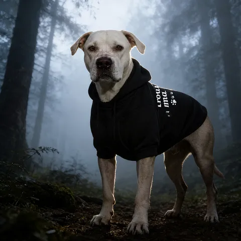 Large Dog Hoodie Warm Sweatshirt Winter Autumn Pet Clothes Cute Letter Print Dog Apparel For Medium Large Dogs