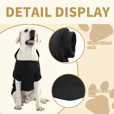 Pet Dog Hoodie Sweatshirt Letter Printed Fleece Lined Warm Clothes For Small Medium Large Dogs Fall Winter Apparel