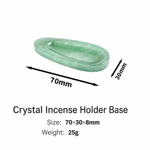 Natural Crystal Incense Holder Base Raw Stone Stick Tray Modern Home Aromatherapy Ornament Delicate Quartz Quartz Mineral Incense Burner Stand