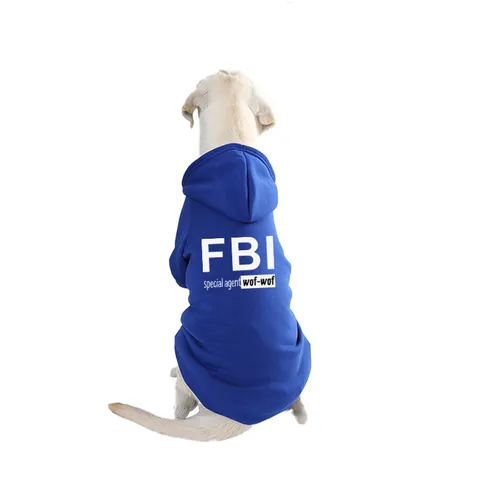 Pet Dog Hoodie Sweatshirt Letter Printed Fleece Lined Warm Clothes For Small Medium Large Dogs Fall Winter Apparel