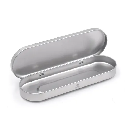 Metall Weißblech Dose Rechteckig Klappdeckel Aufbewahrungsbox Für Kosmetikwerkzeuge Pinsel Pinzette Tragbare Organizer Box