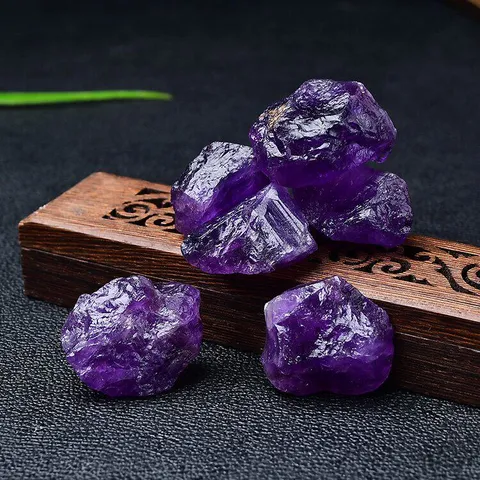 Piedra Bruta de Amatista Natural Cristal Morado Oscuro Espécimen Mineral para Difusor de Aromaterapia Accesorios de Joyería DIY Decoración del Hogar