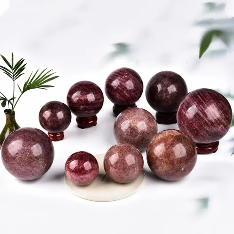 Natural Crystal Gemstone Sphere Ball Polished Quartz Mineral Ball For Feng Shui Healing Meditation Home Office Decor Ornament