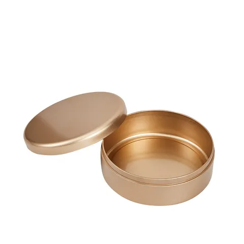 Στρογγυλό Βάζο Αποθήκευσης από Λευκοσιδηρό Μεταλλικό Δοχείο Μπισκότων με Καπάκι για Τρόφιμα Καραμέλες Συσκευασία Δώρου Αεροστεγές Δοχείο