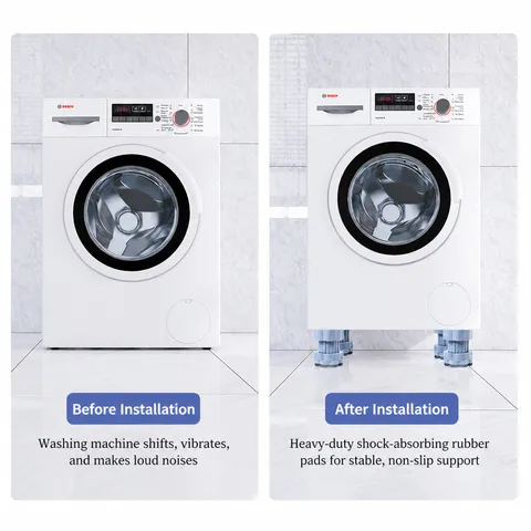 Wasmachine Verstelbare Hoogte Voetkussens Antivibratie Antislip Meubel Ondersteuning Basis Universele Trommel Wasmachine Verhoging Voeten