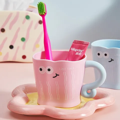 Gobelet de Bain en Plastique Mignon avec Yeux de Dessin Animé