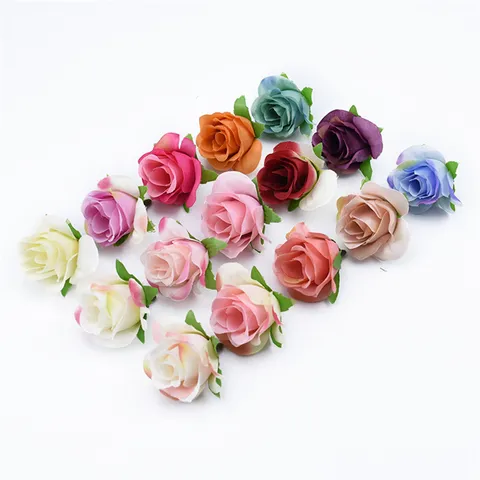 Kunstzijde Rozen Bloemhoofdjes Bulk Voor DIY Huis Bruiloft Kerstmis Nieuwjaar Feest Decoratie Ambachtelijke Bloemendecoratie Accessoires