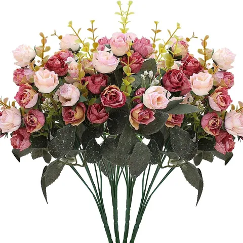 Künstlicher Kristall Rosenstrauß Seidenblume Heimdekoration Hochzeit Fotografie Requisiten Dekorative Künstliche Blumen