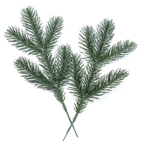 Ramas de Agujas de Pino de Plástico Artificial Árbol de Navidad Corona DIY Vegetación Arreglo Floral Decoración del Hogar