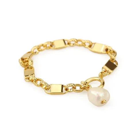 Braccialetto in Rame con Perle a Doppio Strato Vintage Francese Elegante Lusso Leggero Catena Placcata in Oro Gioielli da Mano Regalo Per Donne