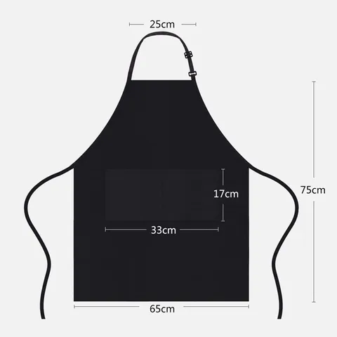Delantal Impermeable de Color Sólido Cocina Hogar Restaurante Cocina Horneado Delantal Sin Mangas