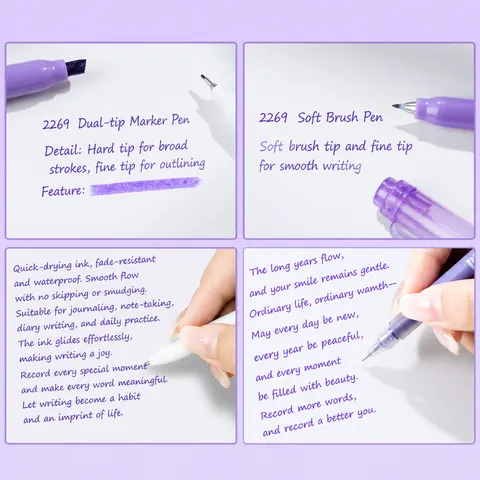 Ins Esthetisch Gekleurd Planner Pen Set Intrekbaar Gelpen Markeerstift Student Kantoorartikelen