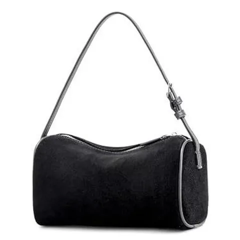 Mujer Moda Color Sólido Cuero PU Cilíndrico Bolso Bandolera Minimalista Diario Bolso de Hombro