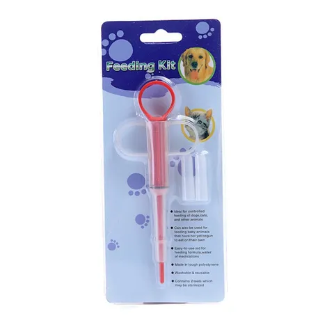 Pet Medicine Feeder Syringe Set Polystyrene Dog Cat Liquid Pill Dispenser Puppy Feeding Tool Pet Care Supplies