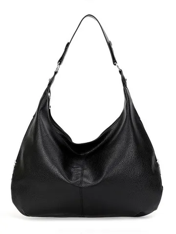 Bolso Tote de Gran Capacidad para Mujer Bolso de Hombro de Cuero con Cera de Aceite Vintage Bolso Hobo Casual para Trabajo