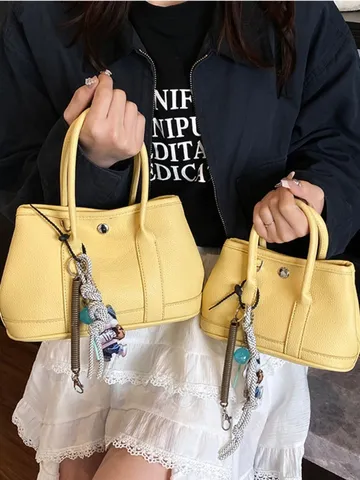 Bolso de Mano de Cuero PU para Mujer Bolso de Hombro Casual con Asa Superior Tamaño Grande Pequeño Cartera Elegante