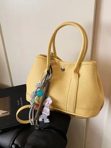 Bolso de Mano de Cuero PU para Mujer Bolso de Hombro Casual con Asa Superior Tamaño Grande Pequeño Cartera Elegante