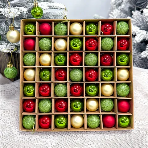 Glitzer Galvanisierte Weihnachtskugel Ornamente Mehrfarbig Weihnachtsbaum Hängende Dekoration Für Feiertag Haus Party Tisch Deko