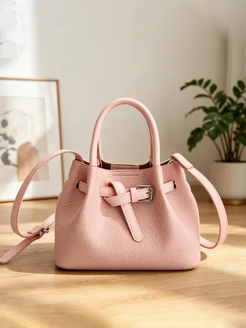 Mujer Moda Casual PU Cuero Bolso Cubo Estilo Diseñador Bandolera Hombro Bolso Elegante Diario Comprador