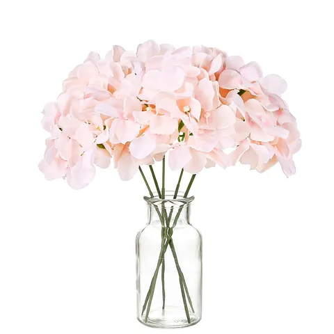 Artificial Hydrangea Flower Heads Silk Cloth Fake Flowers For Wedding Home Party Decoration Floral Arrangement Craft