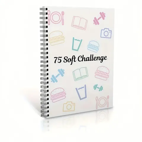 Spiral Bound Habit Tracker Notebook Daily Planner 75 Soft Challenge Journal Fitness Goal Diary For Office And School Supplies