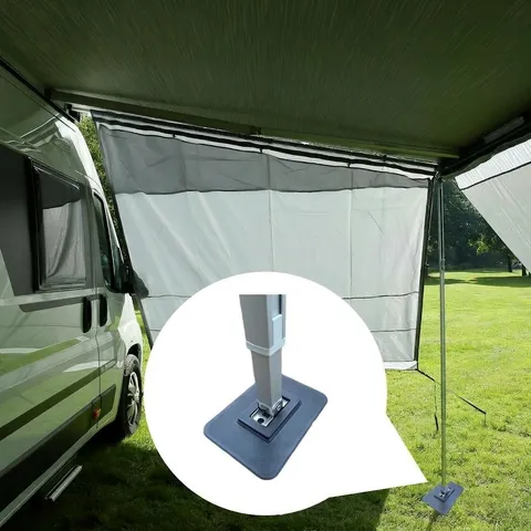RV Awning Support Foot Pad Plastic Heavy Duty Stable Base For Camping RV Trailer Camper Tent Accessories