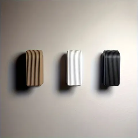 Boorvrije Wandmontage Handdoekhaak Badkamer Zelfklevende Opslag Hanger Eenvoudige Verticale Streep Handdoekhouder