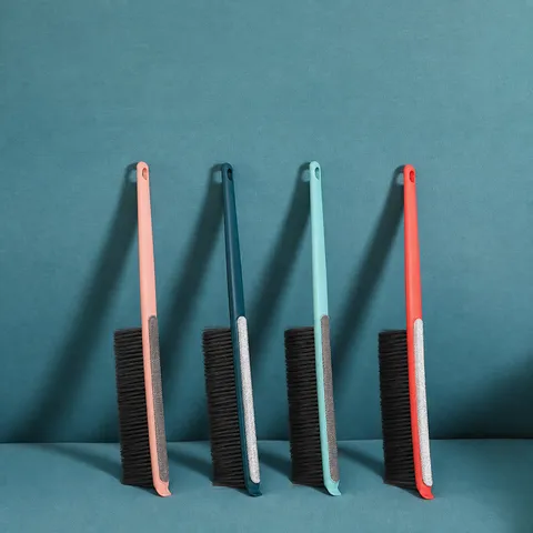 Spazzola per la Pulizia del Letto Domestico Manico Lungo Setole Morbide Spazzola per Polvere Strumento per la Pulizia del Divano Spazzola Domestica Multiuso in Plastica