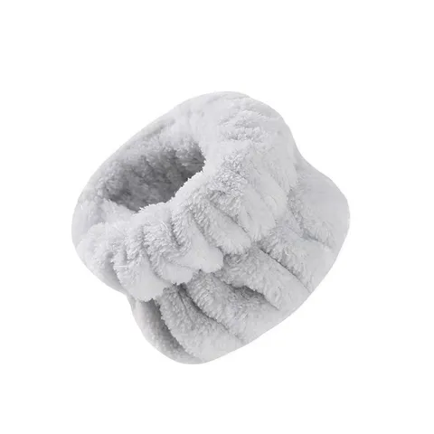 Coral Fleece Face Washing Wristbands Absorbent Sweat Wrist Bands Spa Towel Bands for Women Girls Daily Skincare Sports
