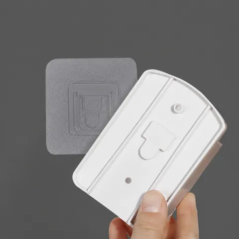 Wall Mounted Remote Control Holder Plastic Storage Box Phone Charging Stand Minimalist Organizer Box For Home Office