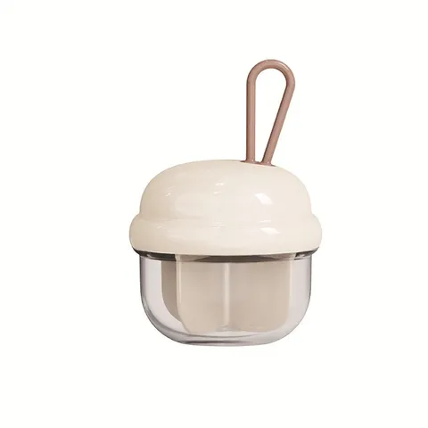 Tragbare Mini Rotierende Versiegelte Pillendose Transparent Sichtbar Reise Medizin Dispenser Feuchtigkeitsbeständig Auslaufsicher Pillen-Organizer