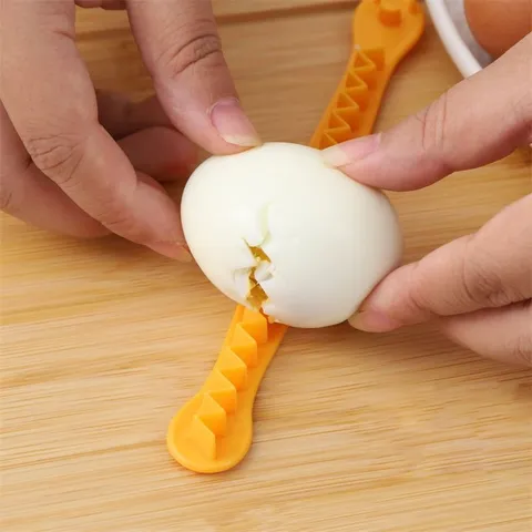 Creative Egg Slicer Cutter Kitchen Tool PP Plastic Yellow And Orange For Salad Making Cooking Accessories