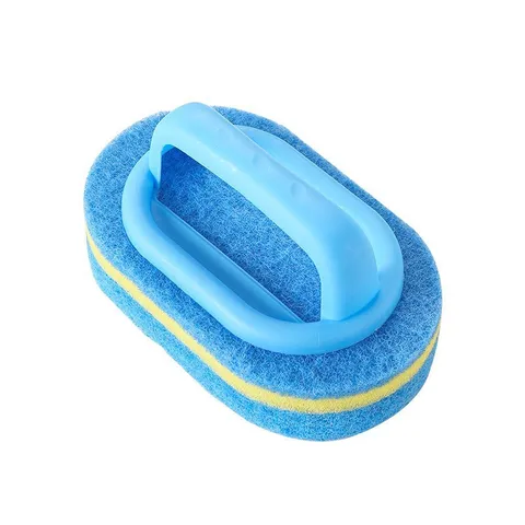 Kitchen Cleaning Sponge Brush With Handle Multi-Purpose Scrub Sponge For Dishwashing Bathroom Tile Household Cleaning Tool