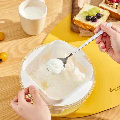 Household Yogurt Maker Whey Separator Cold Brew Yogurt Strainer Plastic Yogurt Filter Container