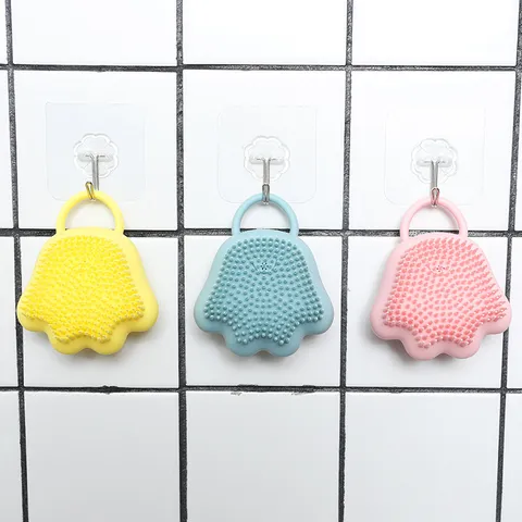 Multifunctional Cute Cat Claw Silicone Bath Brush Baby Massage Shampoo Back Scrubber Soft Bristles Body Cleaning Tool