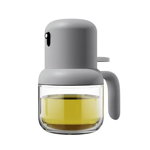 Household Heat Resistant Glass Oil Spray Bottle Kitchen Press Type Spray Oil Control Bottle Barbecue Seasoning Dispenser