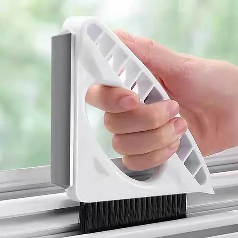 Multifunktionales Fensterreinigungsbürste Drei In Einem Glaswischer Haushalt Badezimmer Fugenreinigungswerkzeug Kunststoffreiniger
