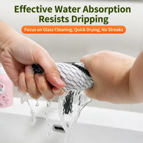 Thickened Microfiber Cleaning Cloth Honeycomb Grid Dishwashing Rags Lint-Free Absorbent Glass Wipe Towel For Kitchen