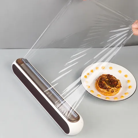 Keuken Vershoudfolie Dispenser Wandmontage Magnetisch Foliesnijder Snijgereedschap