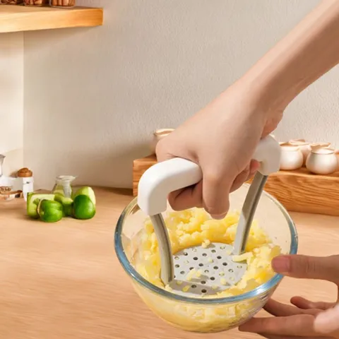 Manual Potato Masher Kitchen Food Presser Household PP Plastic Potato Ricer Fruit Vegetable Mashing Tool Cookware