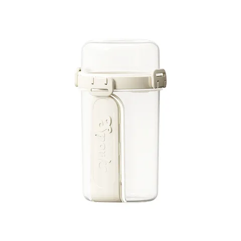 Tasse à Salade Double Couche Portable En Plastique Antifuite Conteneur De Yaourt De Céréales De Petit Déjeuner Avec Cuillère Boîte À Lunch Pour Bureau Voyage