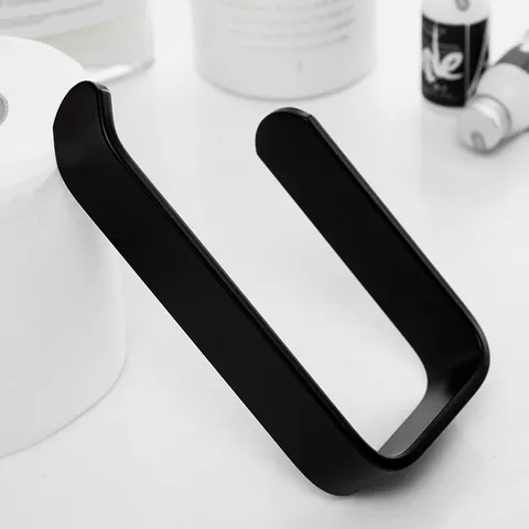 Punch Free ABS Cabinet Paper Towel Holder Hanging Roll Paper Rack Wall Mounted Kitchen Tissue Storage Organizer Modern