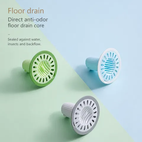 Bathroom Deodorant Floor Drain Core Household Automatic Closing Anti-Insect Drain Filter Cover Plastic Drain Core