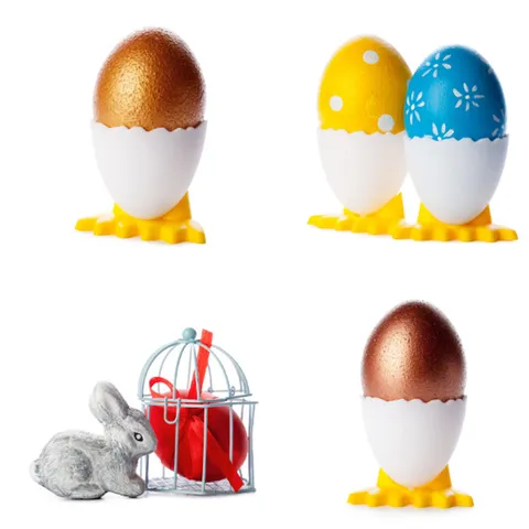 Süßer Cartoon Küken Kunststoff Eierbecher Kreativer Hoher Fuß Eierbecher Küche Essgeschirr Kinder Frühstück Eierständer