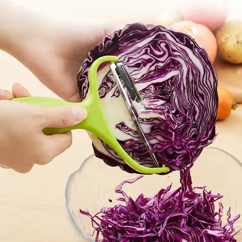 Multifunctional Cabbage Grater Plastic Vegetable Slicer Wide Mouth Shredder Kitchen Tool for Carrot Cucumber Cooking Gadgets
