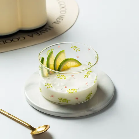 Transparent High Borosilicate Glass Bowl Mori Style Heat Resistant Microwave Safe Household Baking Small Bowl Food Grade Tableware