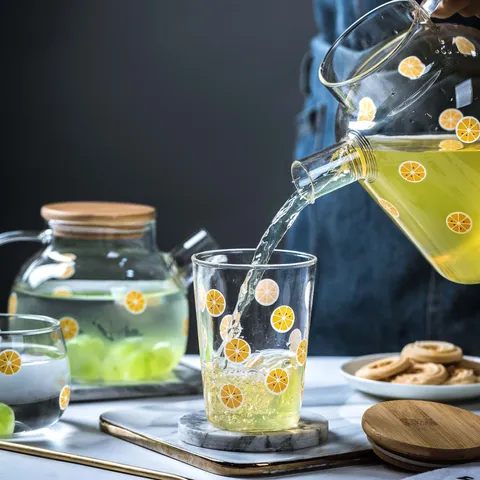 Origineel Schattig Fruit Glazen Beker Huishouden Drinkwater Beker Melk Ijskoffie Sap Drank Bier Beker Commercieel
