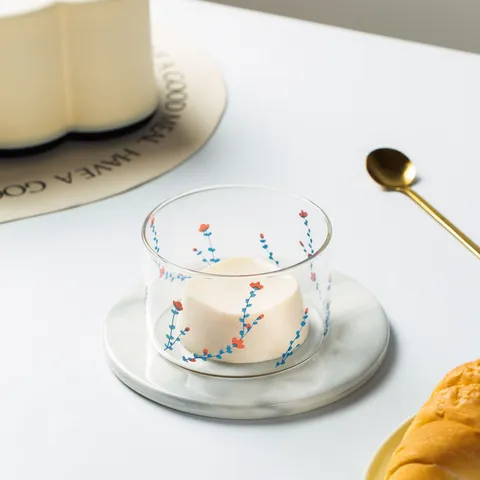 Transparent High Borosilicate Glass Bowl Mori Style Heat Resistant Microwave Safe Household Baking Small Bowl Food Grade Tableware